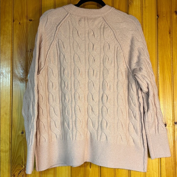 Aerie Cable Knit Sweater - Soft Pink - Picture 7 of 7